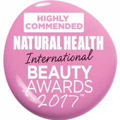 Highly Commended Award Natural Health International Awards 2017