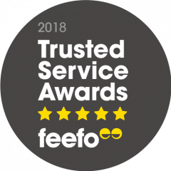 2018 Feefo Trusted Service Awards FEEFO